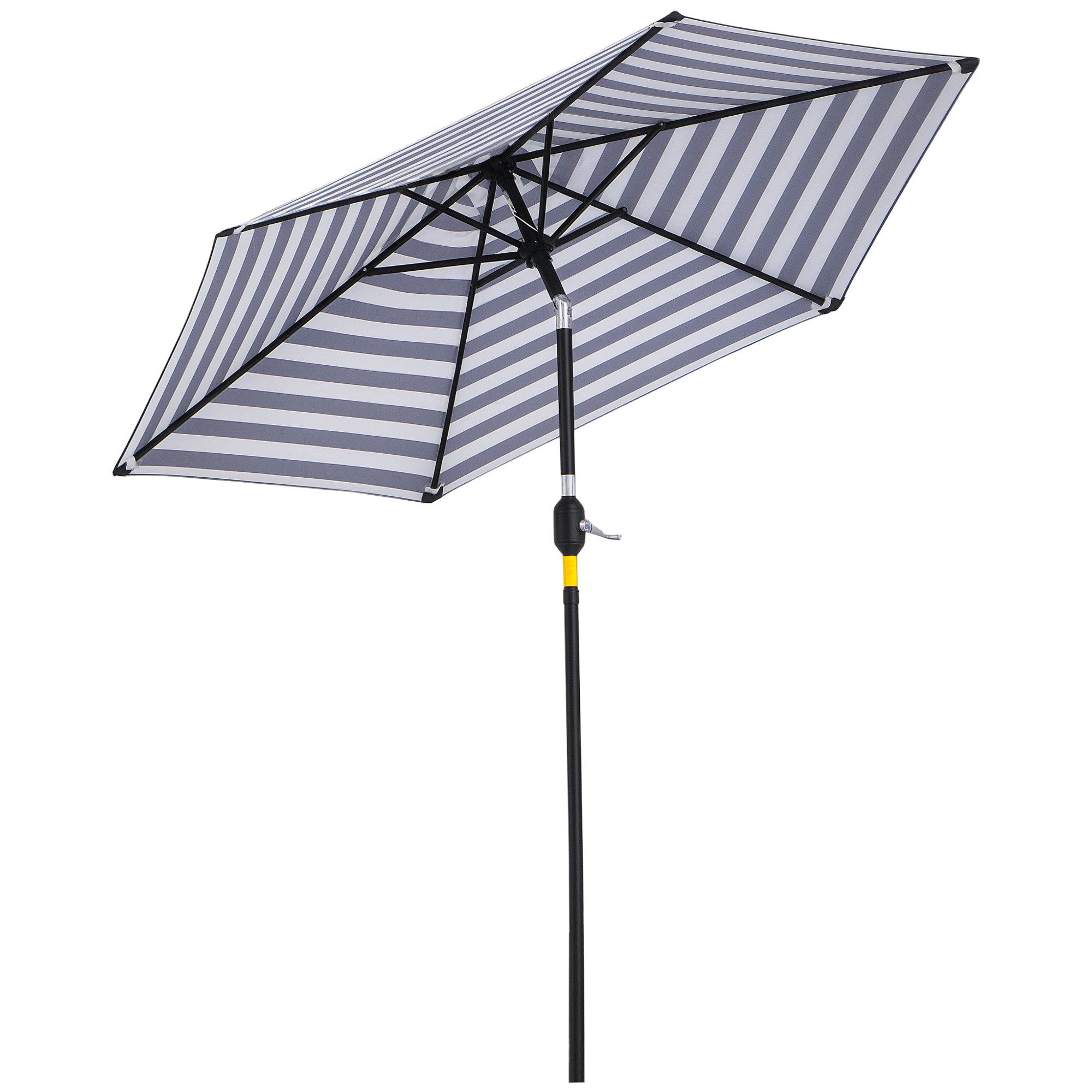 Outsunny Sonnenschirm Gestell, Stahl, im Freien Blauer Streifen, LxB: 230x2 günstig online kaufen