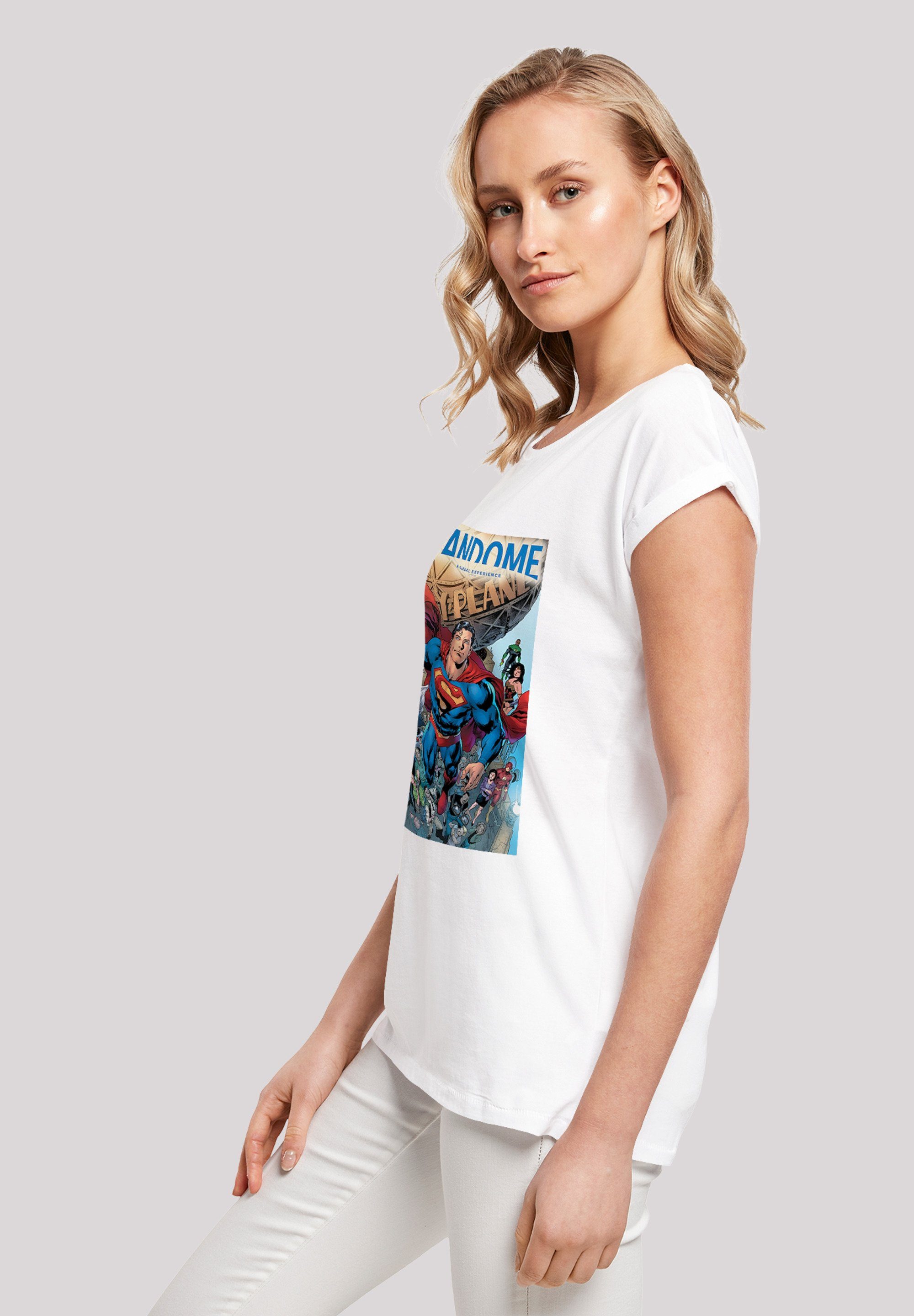 Damen Shirts F4NT4STIC T-Shirt Extended Shoulder T-Shirt DC Comics Fandome Superman Superheld Collage