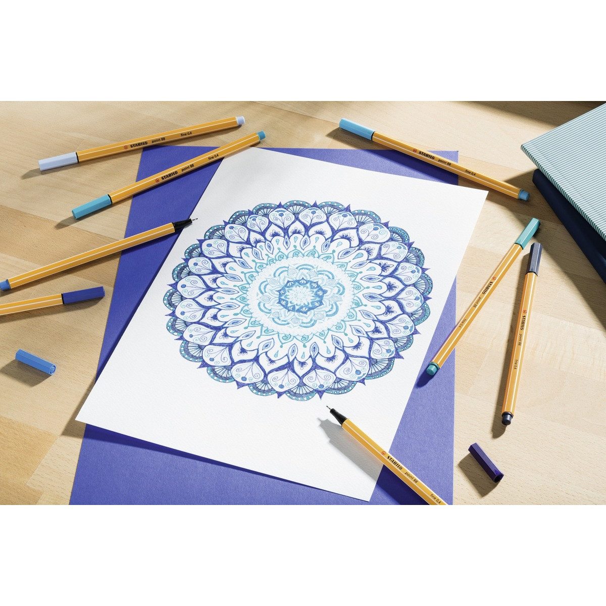 STABILO Fineliner STABILO Fineliner point 88 15 Stück Kunststoffetui