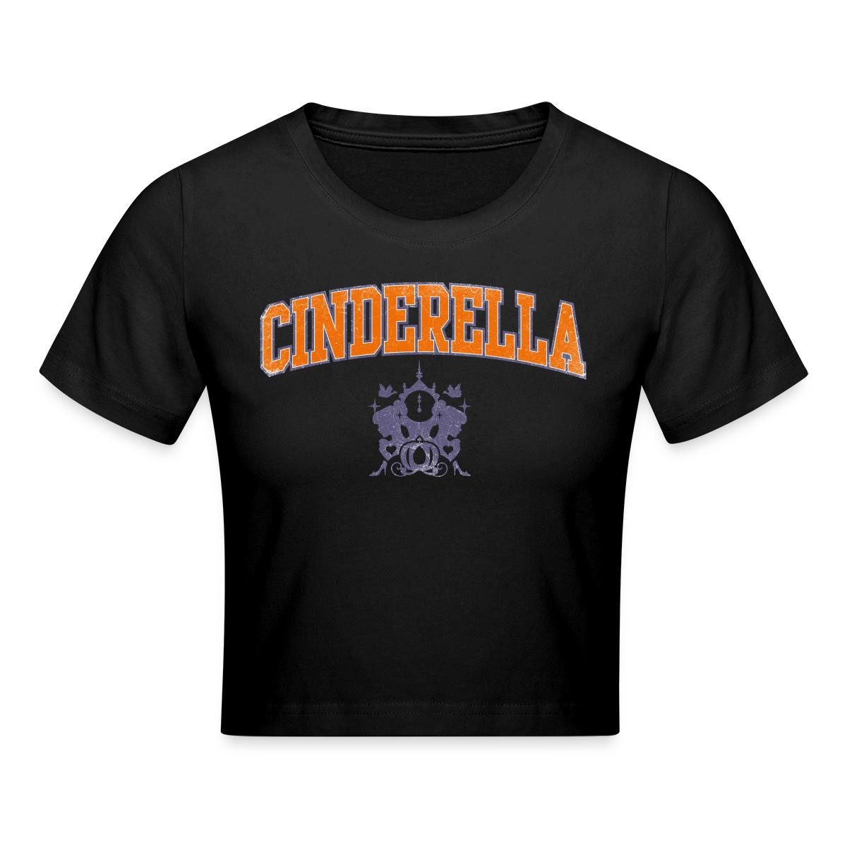 T-Shirt Cinderella Schriftzug Mit Emblem Crop Top