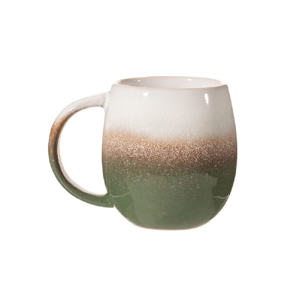 Sass & Belle Becher Dip Glazed Kaffeebecher, Steingut, ca. 8,5 x 11,5 x 8,5 cm, für ca. 260 ml