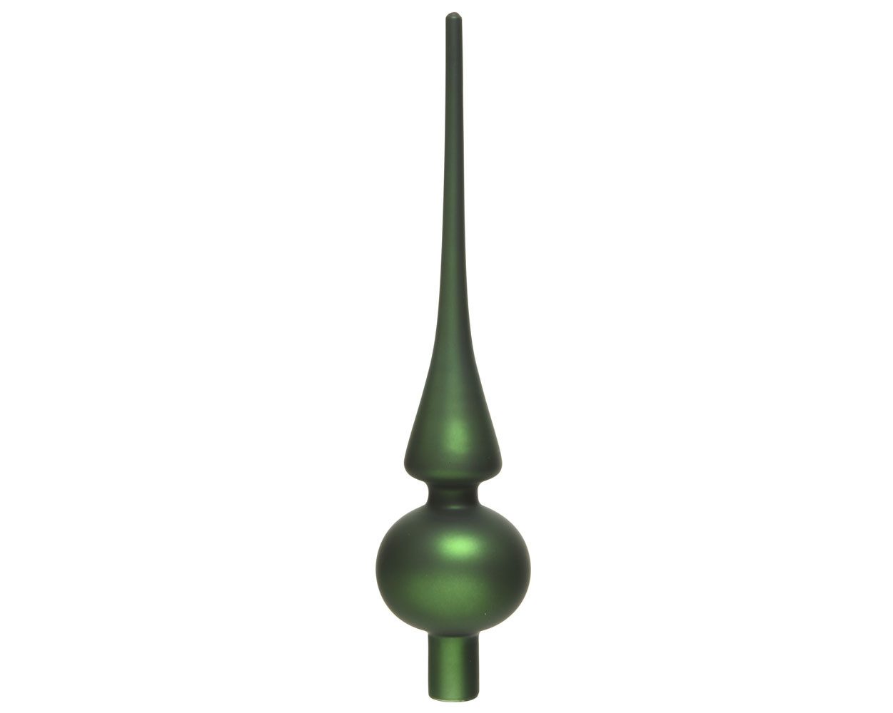 Kaemingk Christbaumspitze, Christbaumspitze Glas 26cm piniengrün matt