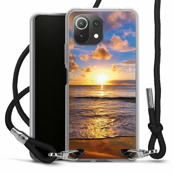 DeinDesign Handyhülle Meer Sonnenuntergang Strand Strand Xiaomi Mi 11 Lite Handykette Hülle mit Band Case zum Umhängen