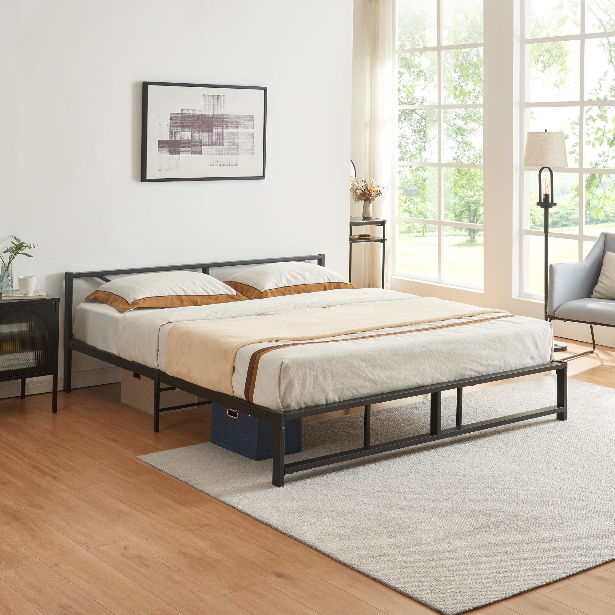 en.casa Metallbett, »Meran« Bettgestell 180 x günstig online kaufen