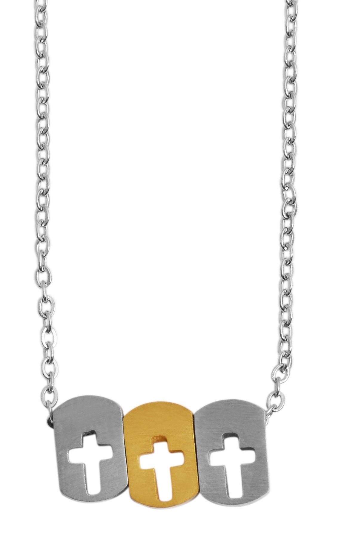 Kette ohne Anhänger Halskette – Ankerkette aus Edelstahl 43 cm