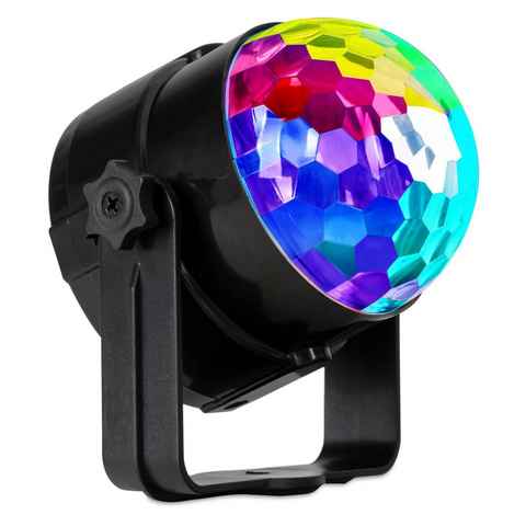 Showlite Discolicht PBM-5 Mini-Party-Ball, LED fest integriert, Farbwechsler, kleine LED Discokugel für Party, Bar, mobile DJs