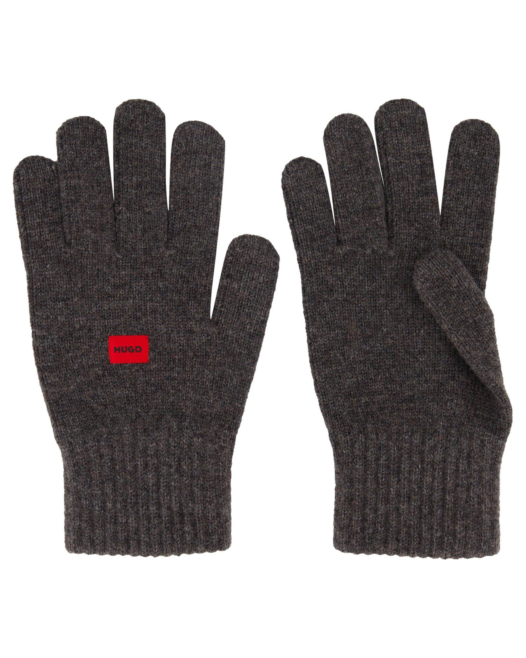 HUGO Strickhandschuhe Herren anthrazit 3 (201) mit WAFF Wolle Handschuhe