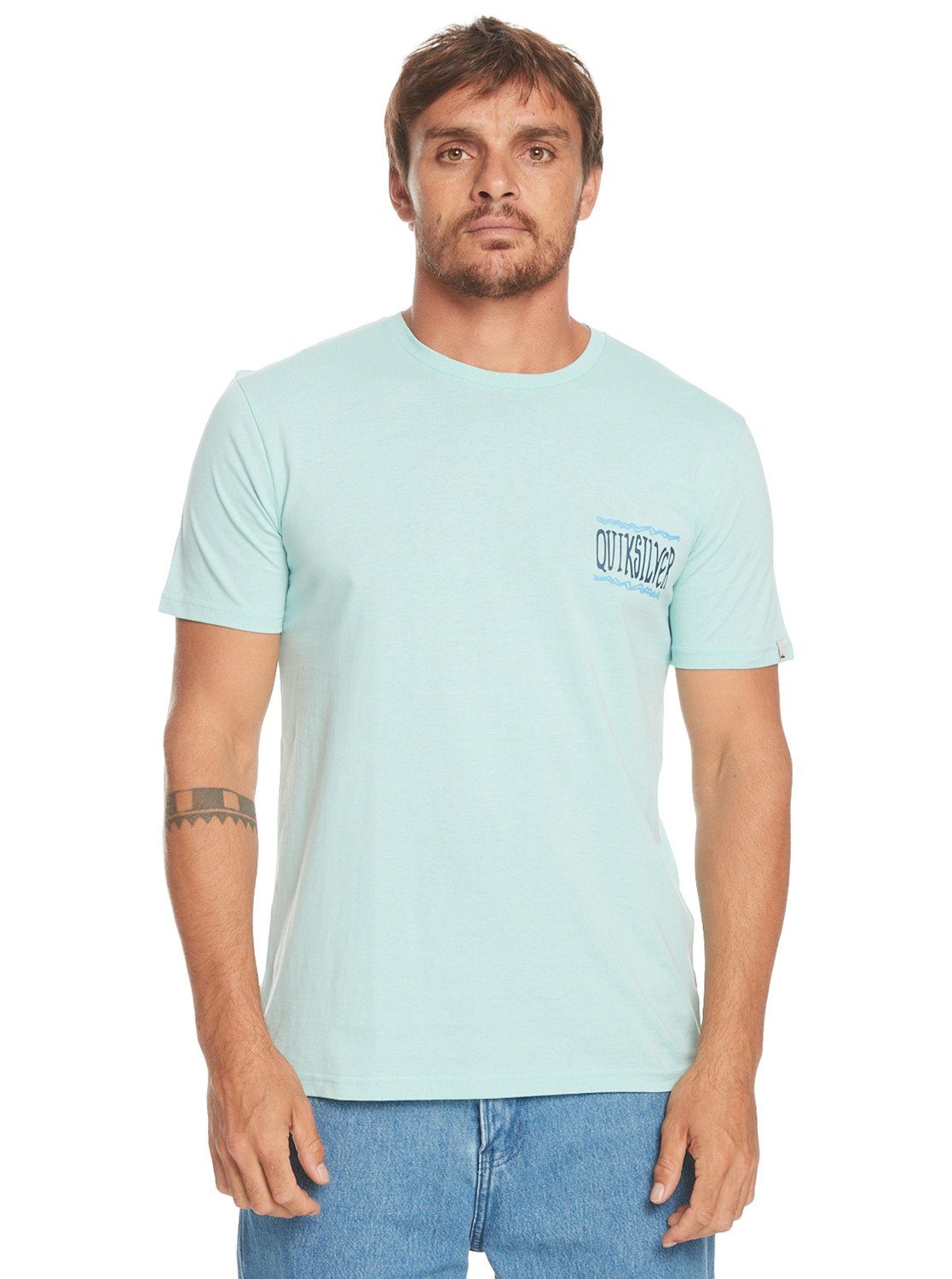 Turquoise Pastel Roots Taking Quiksilver T-Shirt