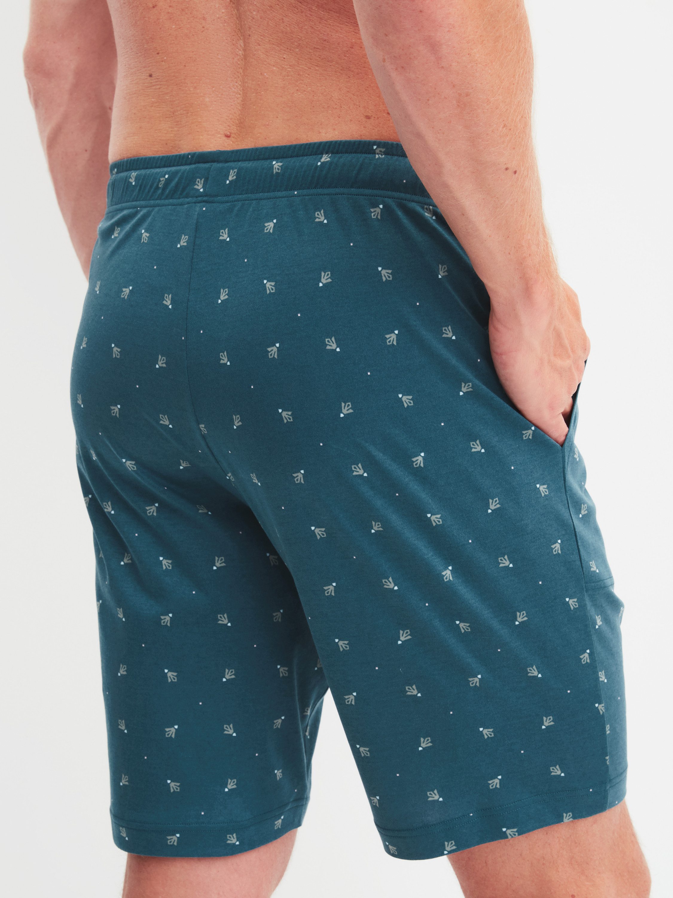 CALIDA Pyjamashorts RMX Sleep Superlight Herren (1-tlg) Seitentaschen, temperaturausgleichend, atmungsaktiv, leichter Stoff