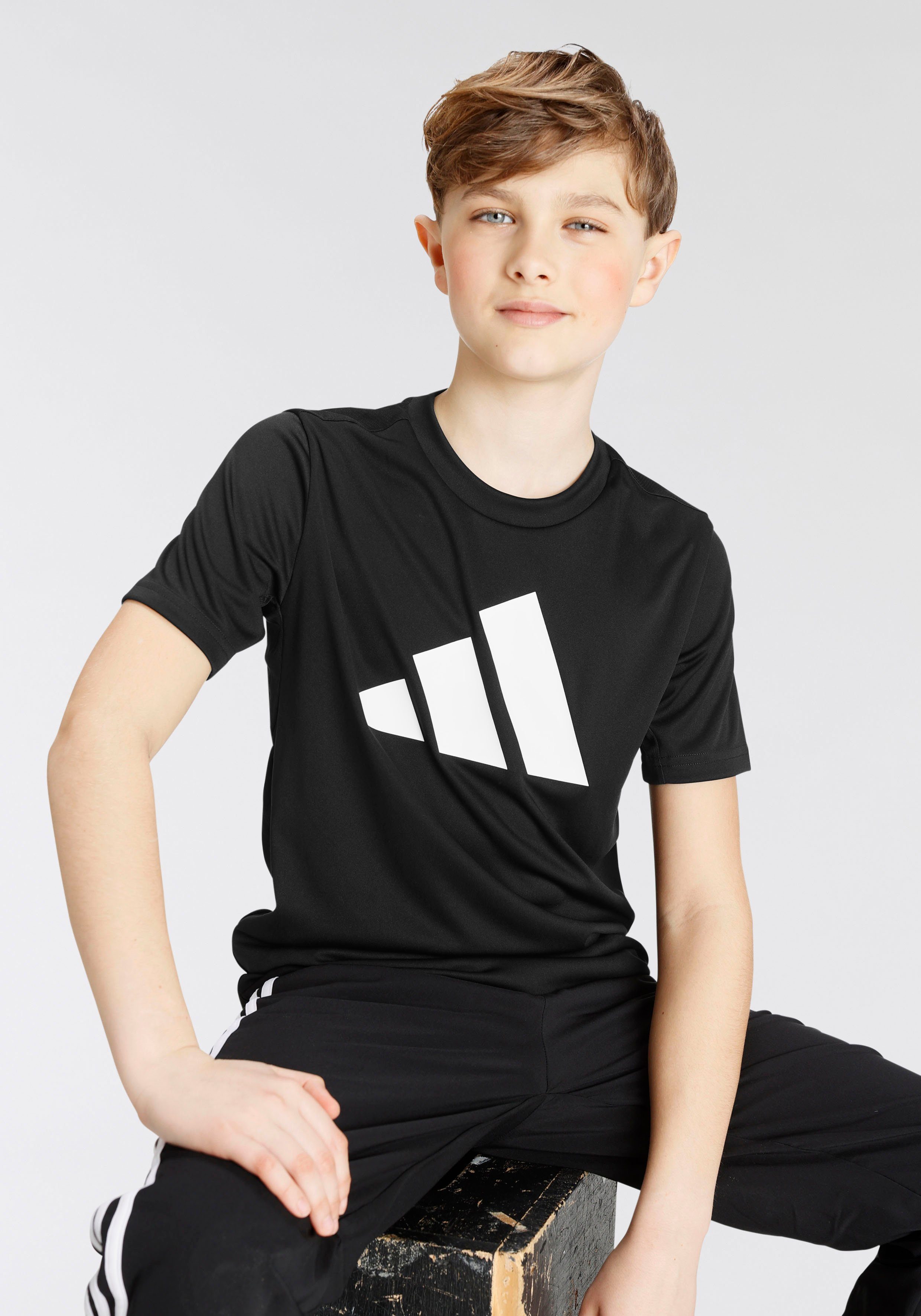 adidas Sportswear T-Shirt LOGO Black TR-ES T White U 