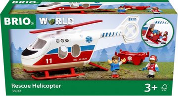 BRIO® Spielzeug-Hubschrauber BRIO® WORLD, Rettungshubschrauber, FSC®- schützt Wald - weltweit