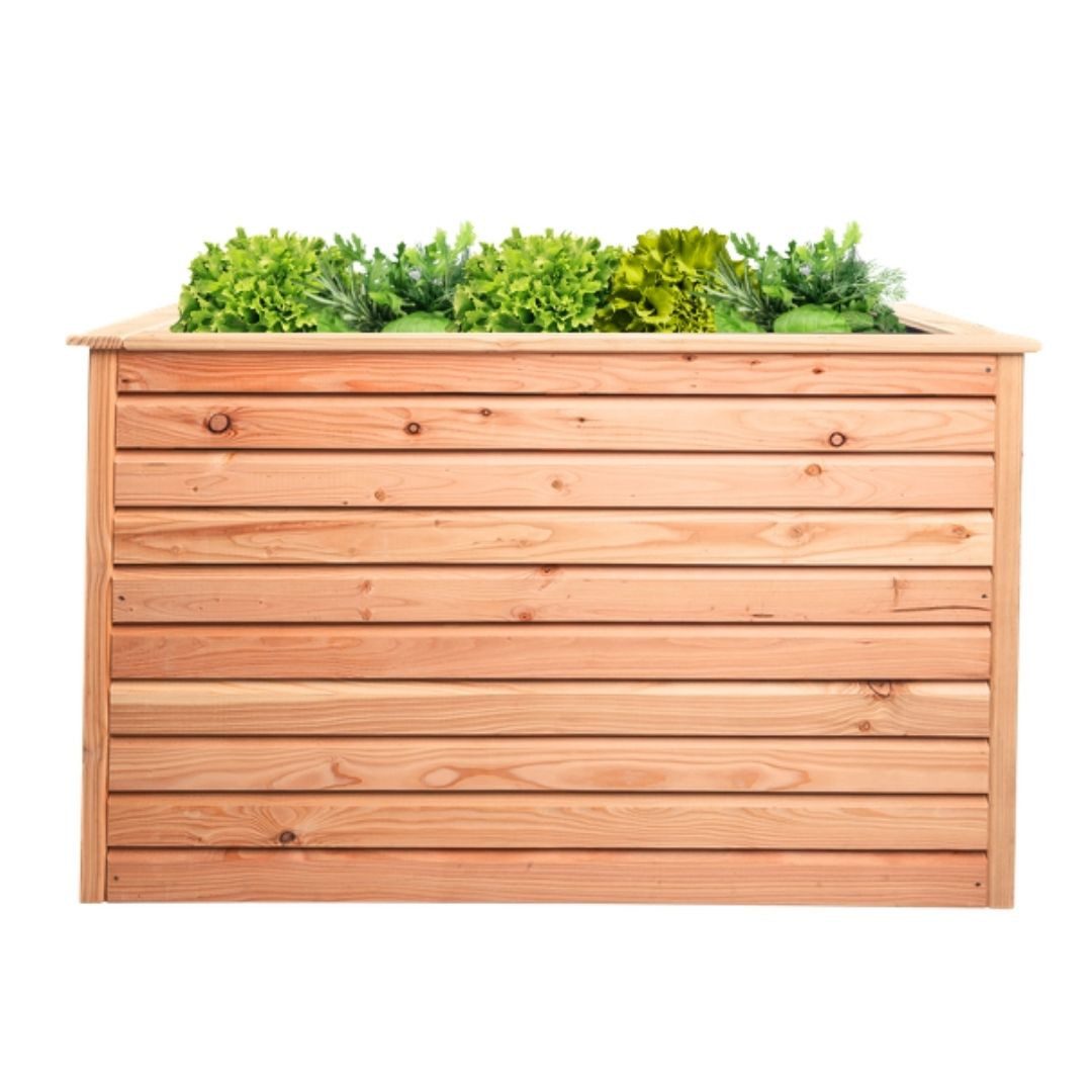 Hochbeet Mega-Holz Hochbeet Rhombus L aus Lärchenholz, 120 x 80 x 73 cm