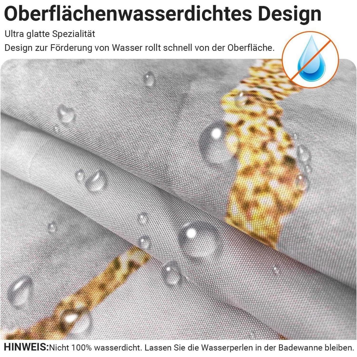 LuxusKollektion Duschvorhang Duschvorhang Marmor 150x200cm Antischimmel Textil mit Ösen