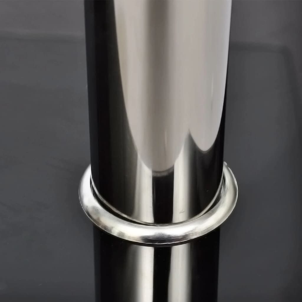 furnicato Couchtisch Glas 65 x 45 x 43 cm in Transparent und Schwarz (1-St), Wohnzimmertisch mit Ablage und stabilen Beinen aus Edelstahl