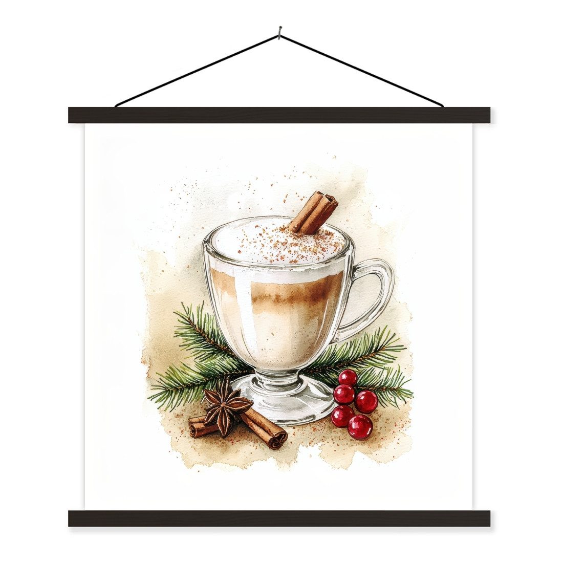 MuchoWow Poster Winter - Kaffee - günstig online kaufen