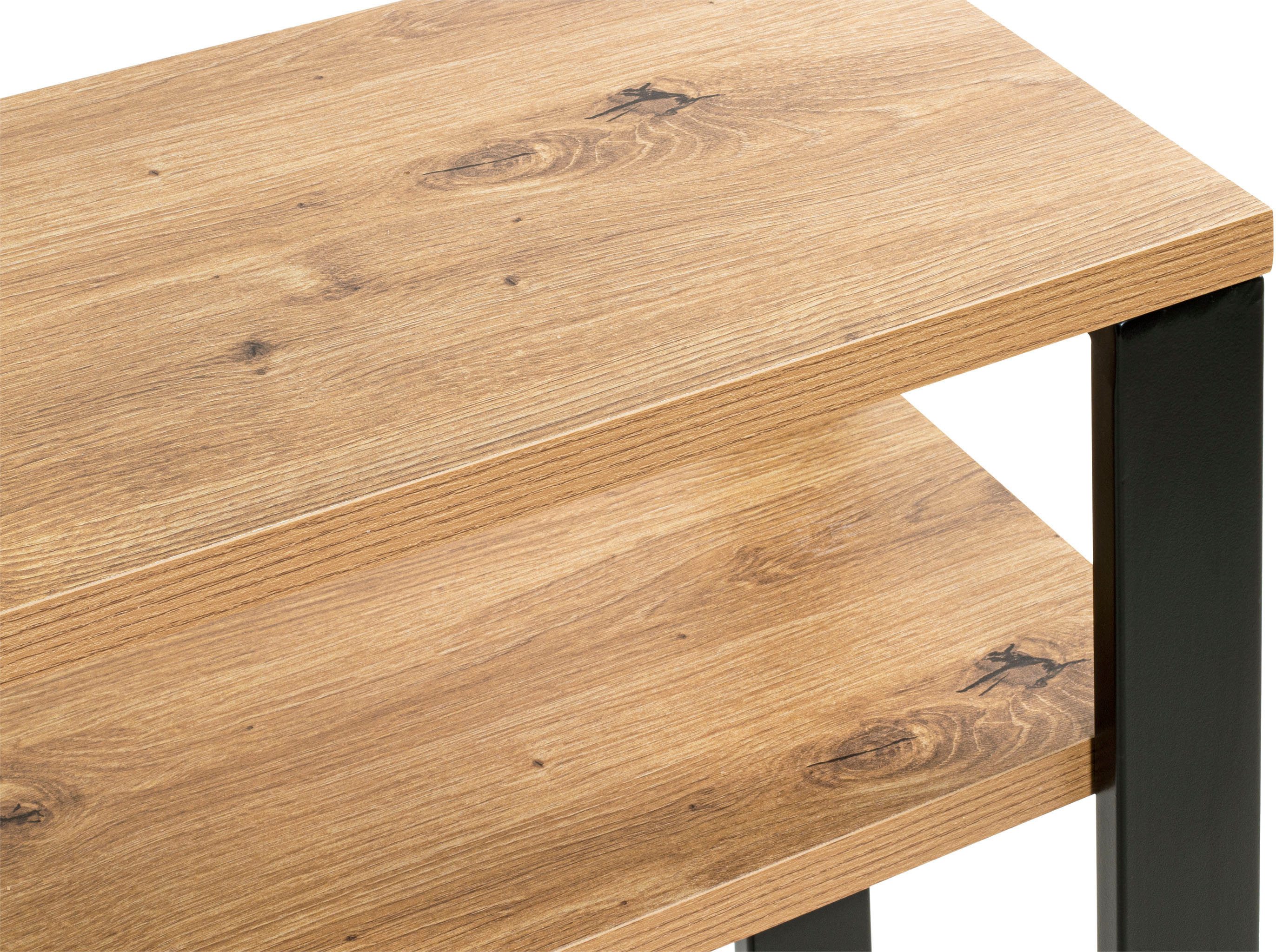 HAKU Konsolentisch Beistelltisch (1-St), rechteckig - aus MDF Braun B/T/H 70/28/75 cm – Bild 5 von 5