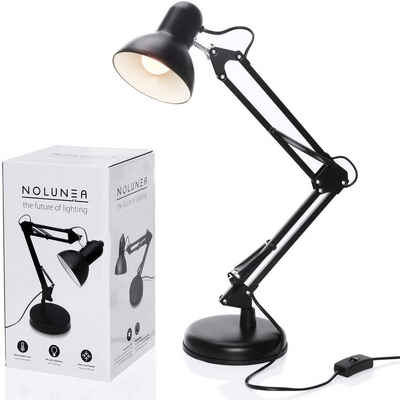 Goods+Gadgets LED Schreibtischlampe Retro Arbeitsplatzlampe Leselampe, LED wechselbar, Tischlampe, Gelenk-Arm