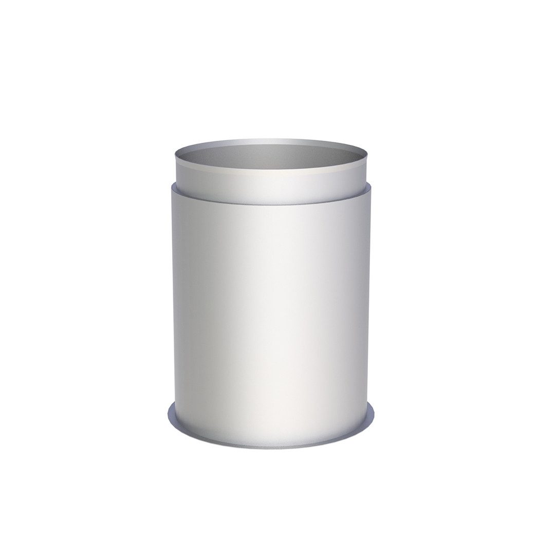 Jeremias Schornstein EW-FU Wandfutter doppelt, Einschublg. 150 mm, f. FERRO Ø 80 mm, Ø 80 mm