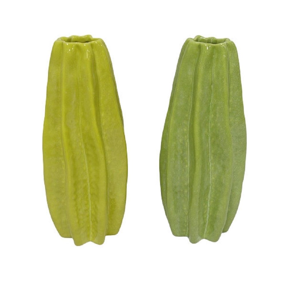 Exner GmbH Garten- & Wohnaccessoires Dekovase Exner Vase Silo, Grün oder Gelb, 1 Stück, 273592 (1 St)