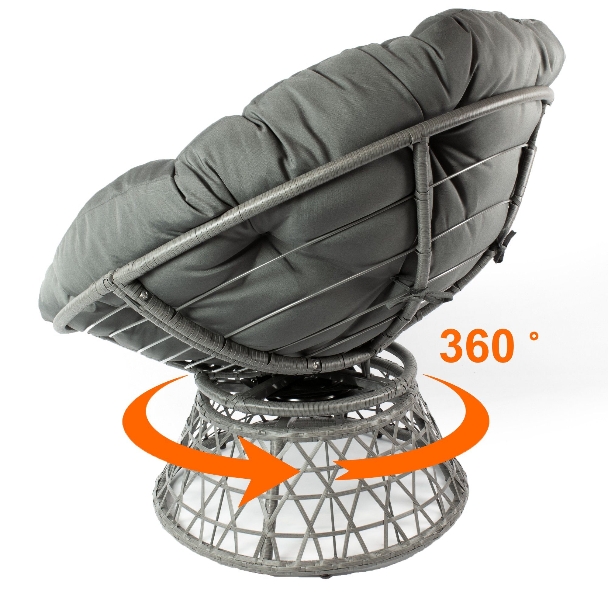 osoltus Relaxliege osoltus UFO Drehsessel Gartensessel Papason mit Kissen g günstig online kaufen