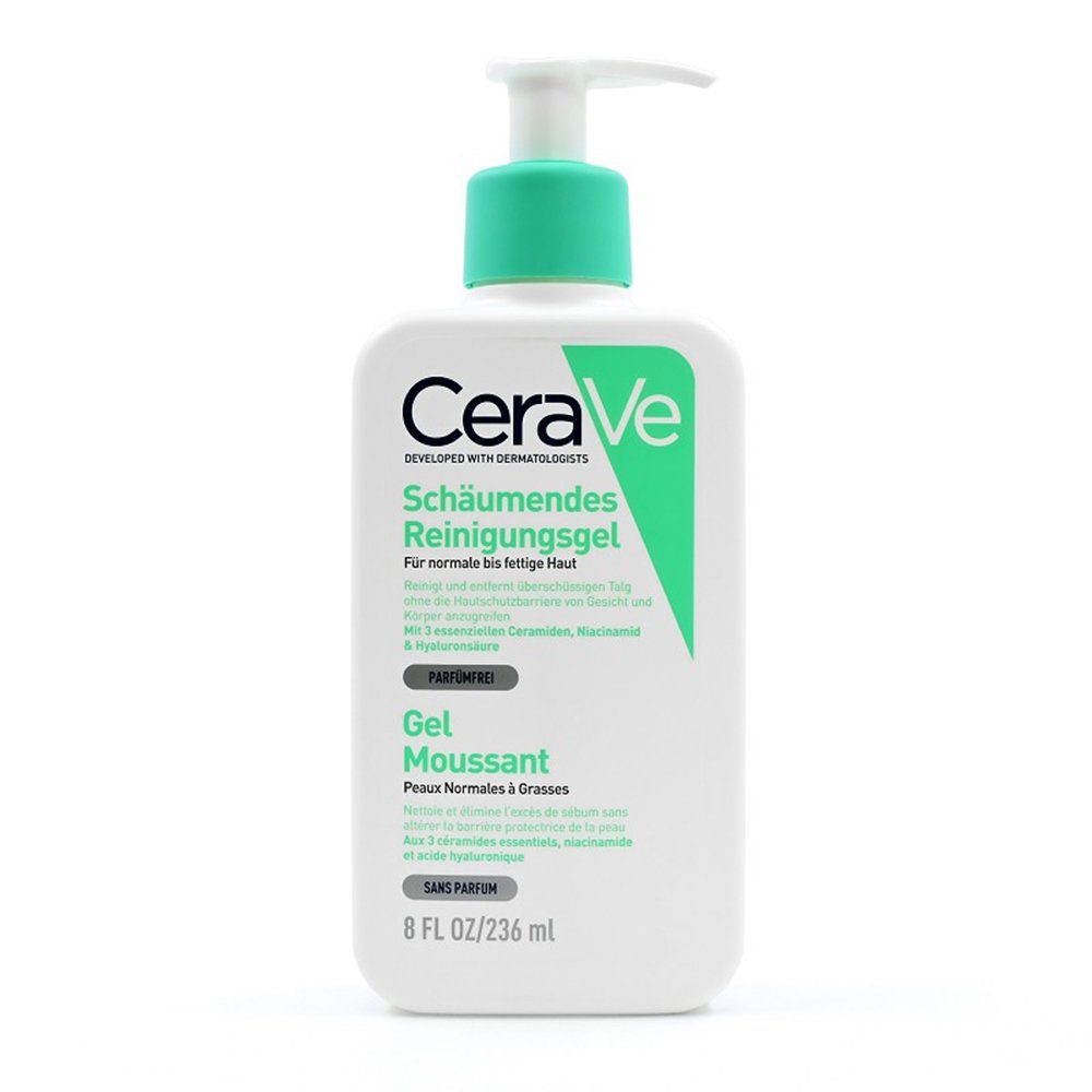 Gesichts-Reinigungsschaum CERAVE schäumendes Reinigungsgel für das Gesicht, 236 ml