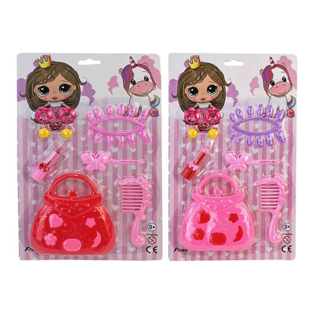 BEMIRO Schmink-Set 2 Stück Schmink und Beauty Spielzeug Set - 7-teilig, 2-tlg.