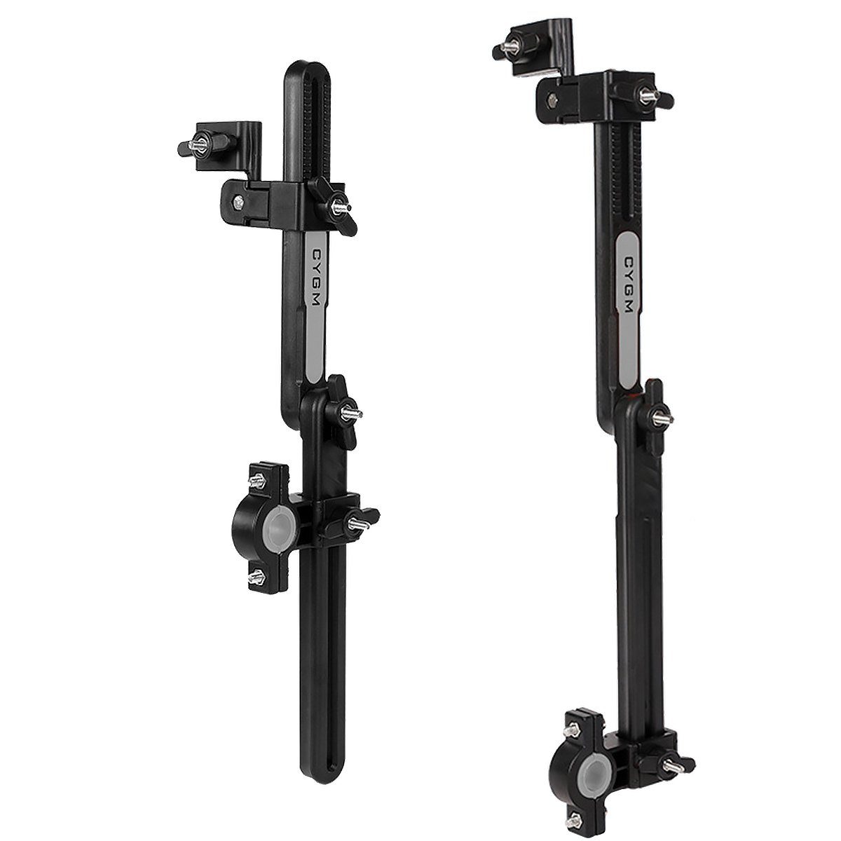 MidGard Schirmhalter mit verstellbarem Gelenk für Fahrrad, Rollstuhl, Kinderwagen usw. Grau