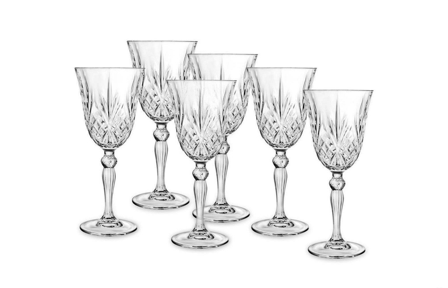 RCR Weinglas RCR Melodia Goblet 3 Weißwein 210 ml 6er Set, Glas