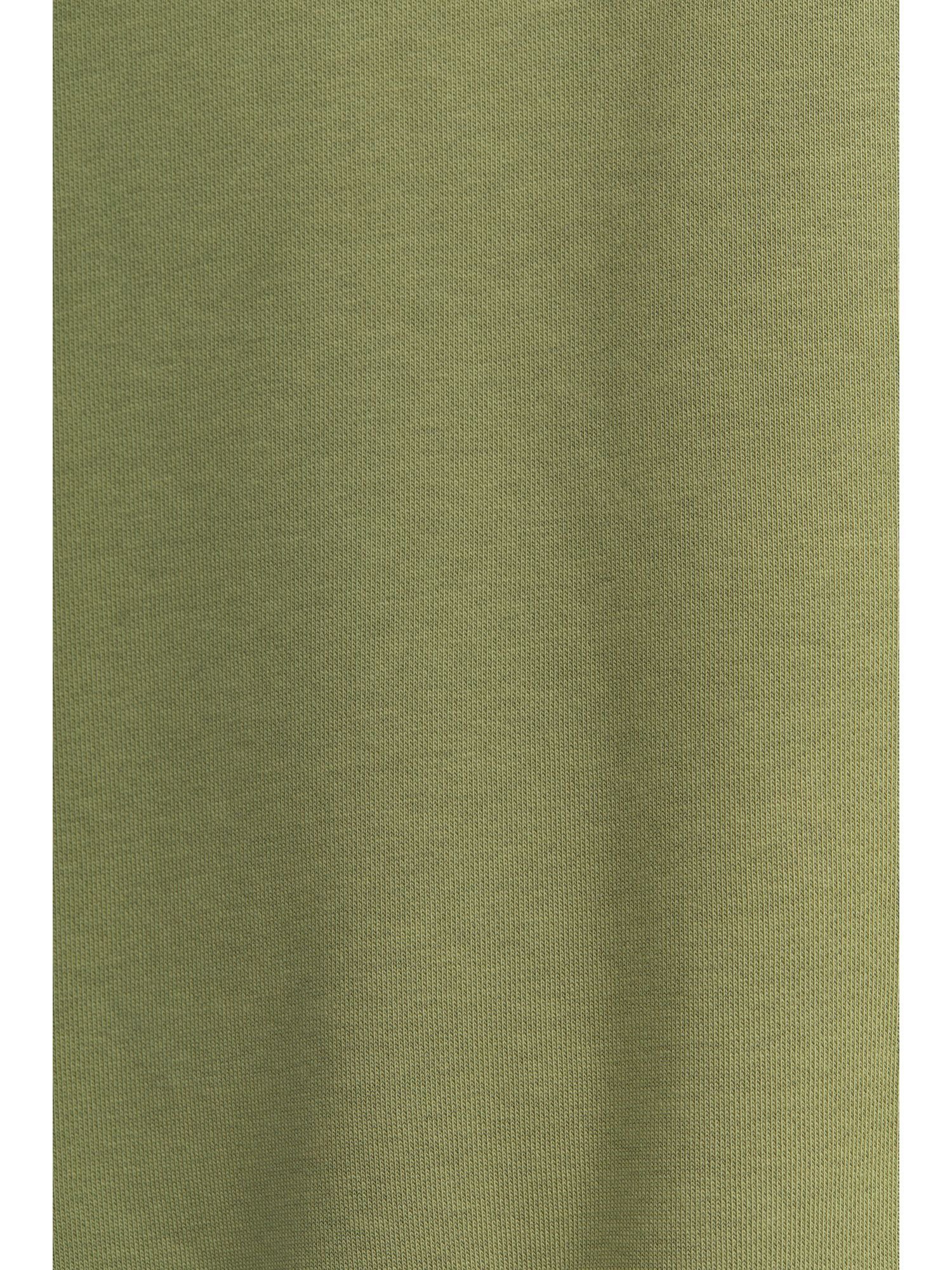 Esprit Sweatshirt Unisex mit Logo (1-tlg) Fleece-Hoodie OLIVE