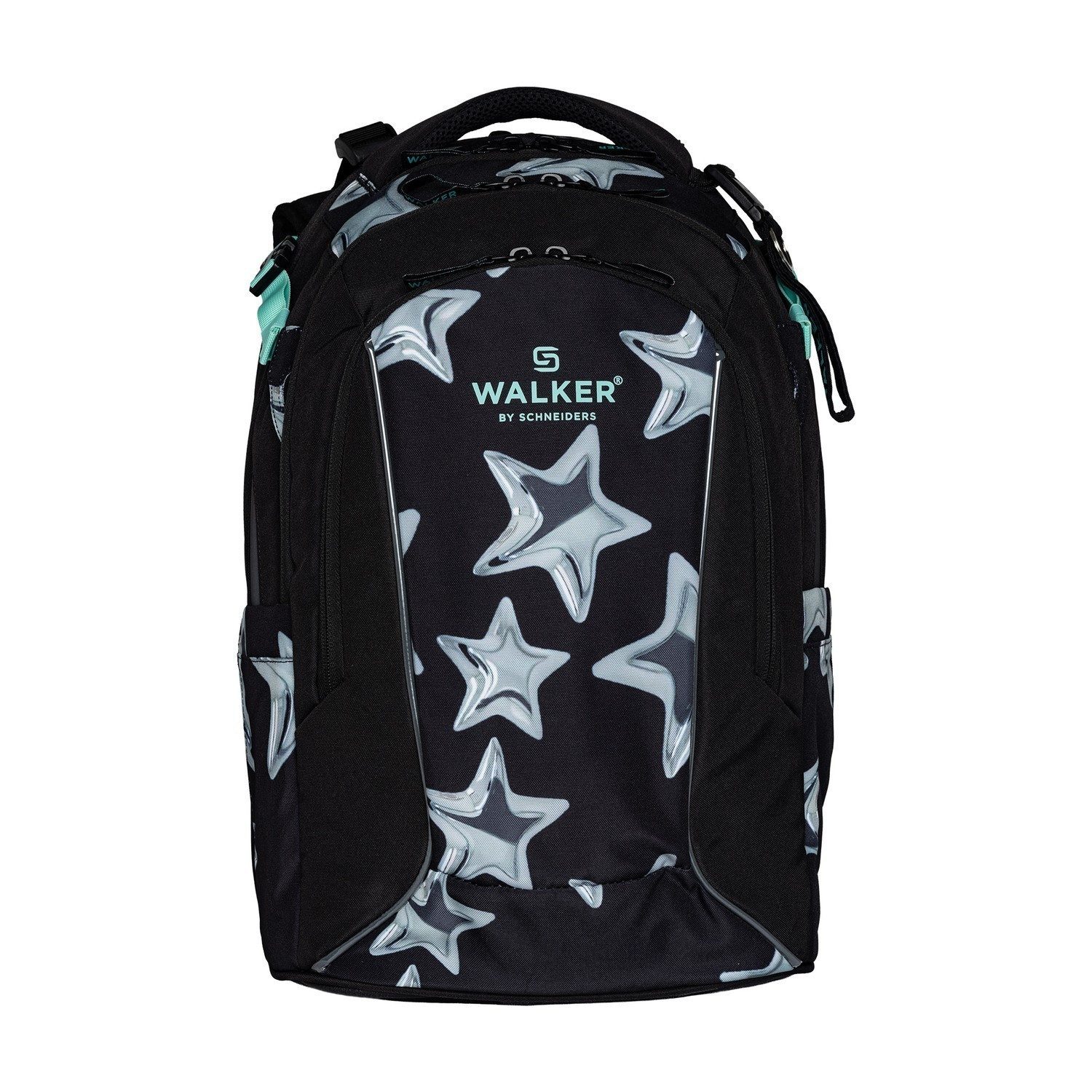 Schneiders Schulrucksack Walker CAMPUS NEO Black Grey Stars