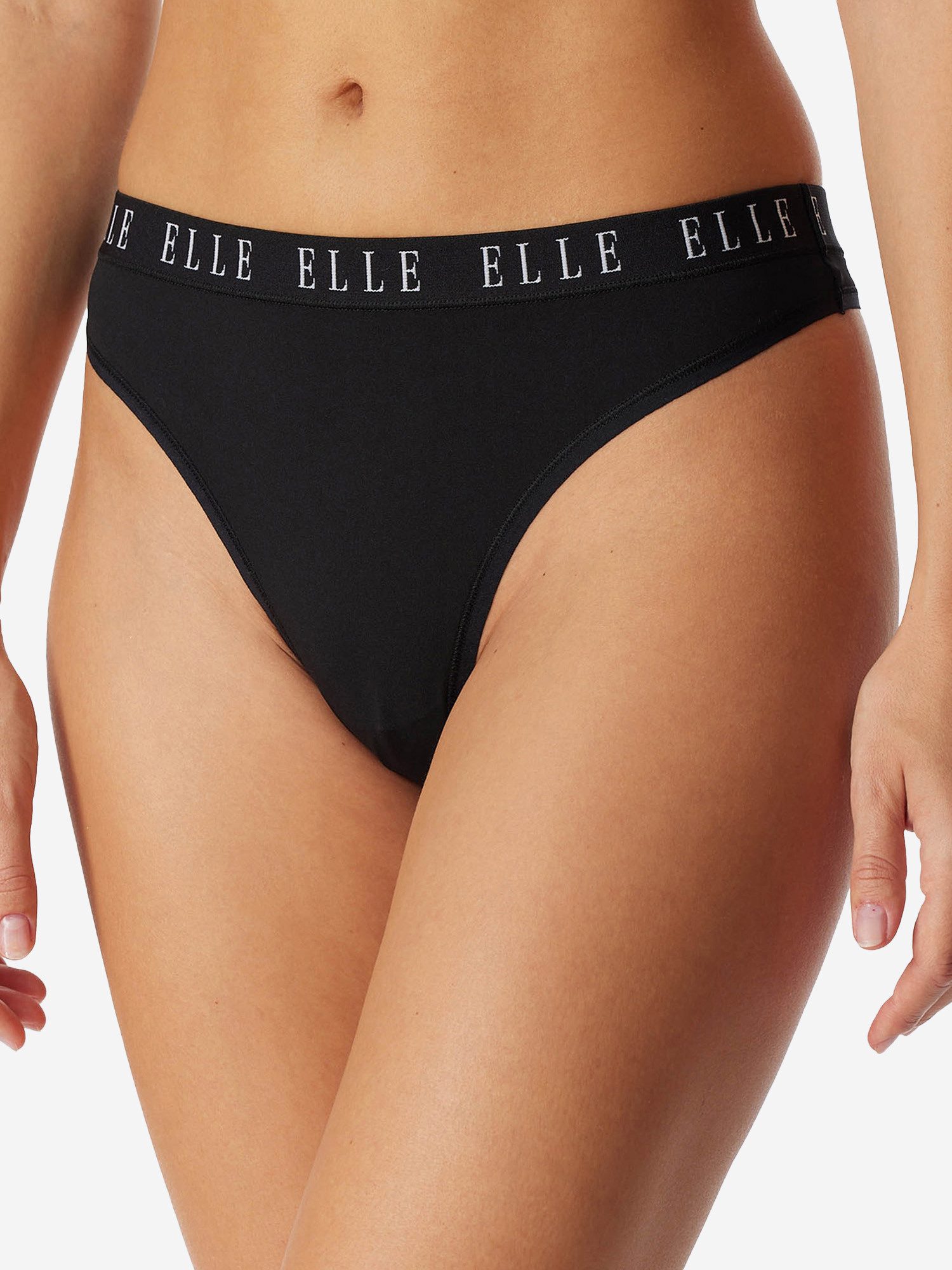 Elle Tanga Thong - ELLE LOGO (6-St) unterhose unterwäsche tanga