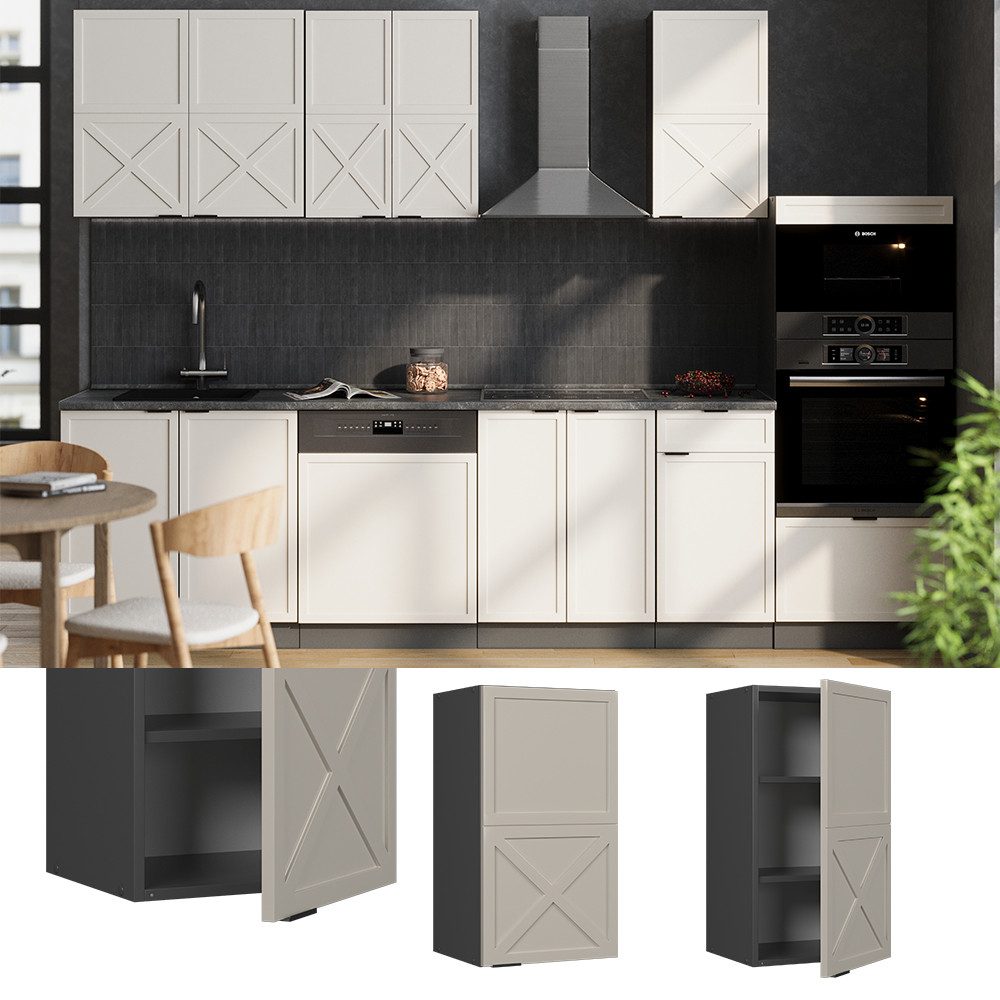 Vicco Hängeschrank Fame-Line, GrauBeige/Anthrazit, 40 cm günstig online kaufen