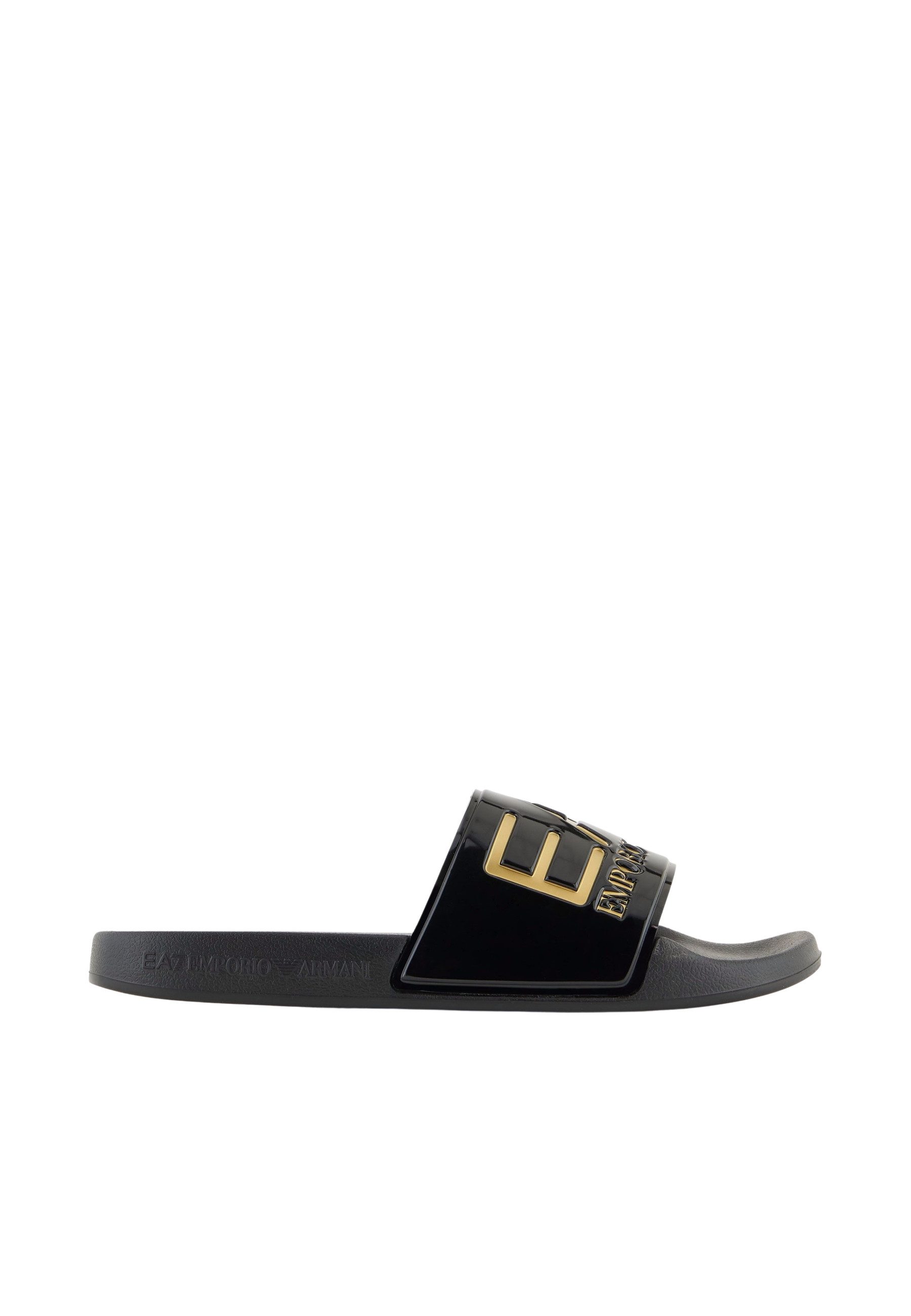 Emporio Armani Sandale Logo Slides Badesandale günstig online kaufen