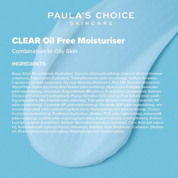 Paula's Choice Nachtcreme Clear Oil Free Nachtcreme – feuchtigkeitsspendend für das Gesicht, 1-tlg.