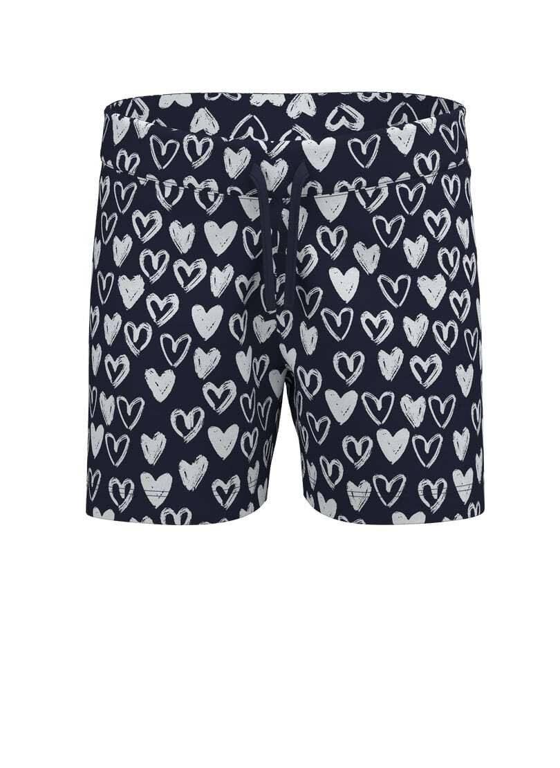 Trigema Bermudas TRIGEMA Shorts mit Allove-Druck "Herzen" (1-tlg)