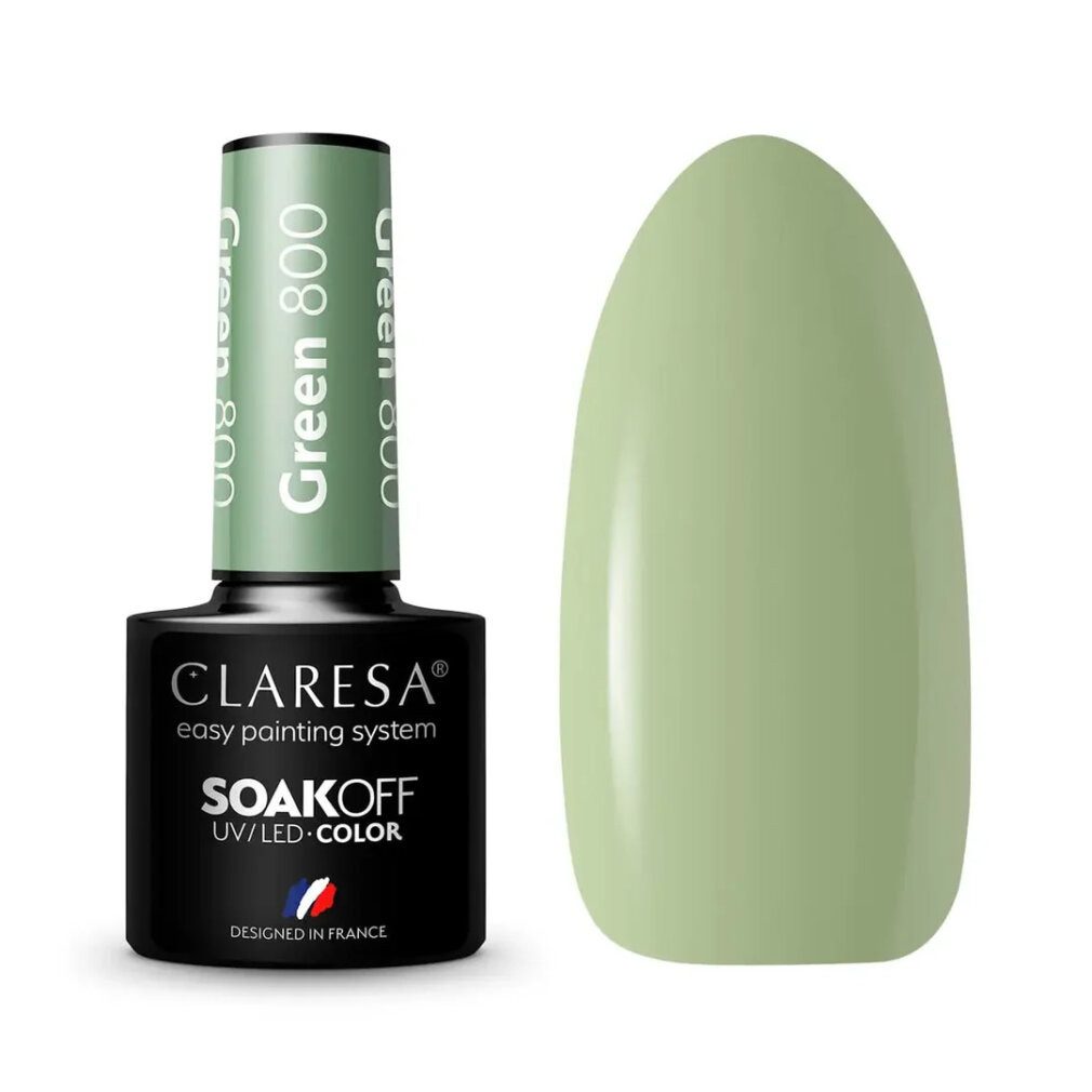 Claresa Nagellack CLARESA Soak Off UV/LED Grüner Hybrid-Lack 800