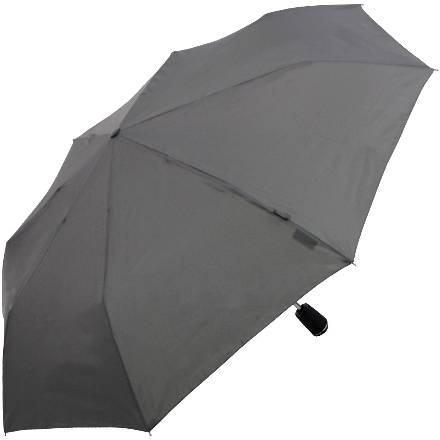 Knirps® Taschenregenschirm große, Begleiter dunkelgrau Auf-Zu-Automatik, Large Duomatic stabile der mit