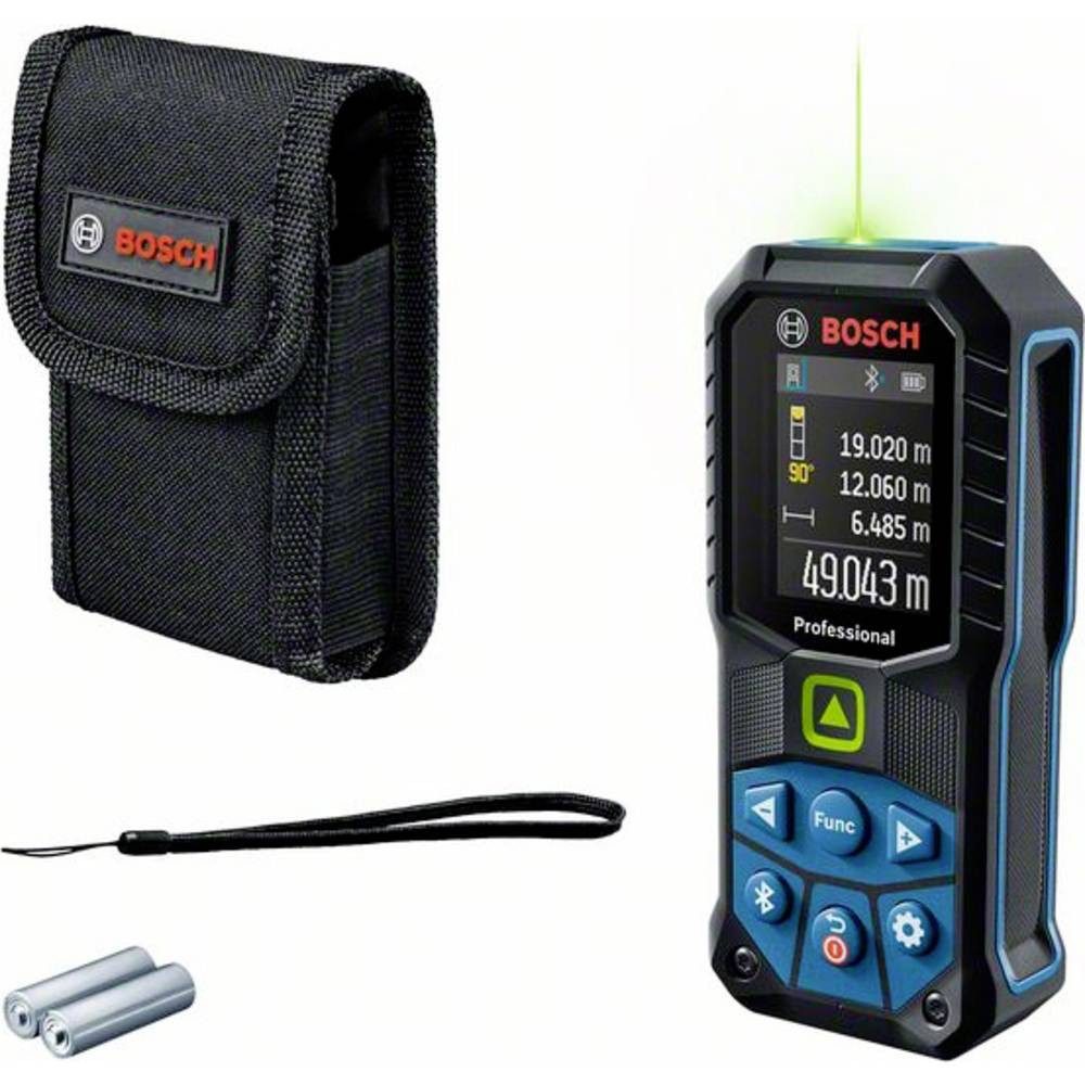 Bosch Professional Entfernungsmesser Bosch 0601072U00, Bluetooth, Dokumentations-App, Stativadapter 6.3 mm (1/4)