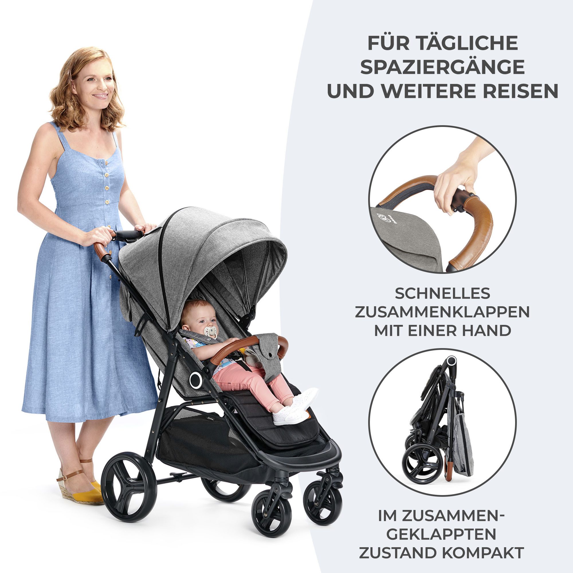 Kinderkraft GRANDE PLUS children's buggy