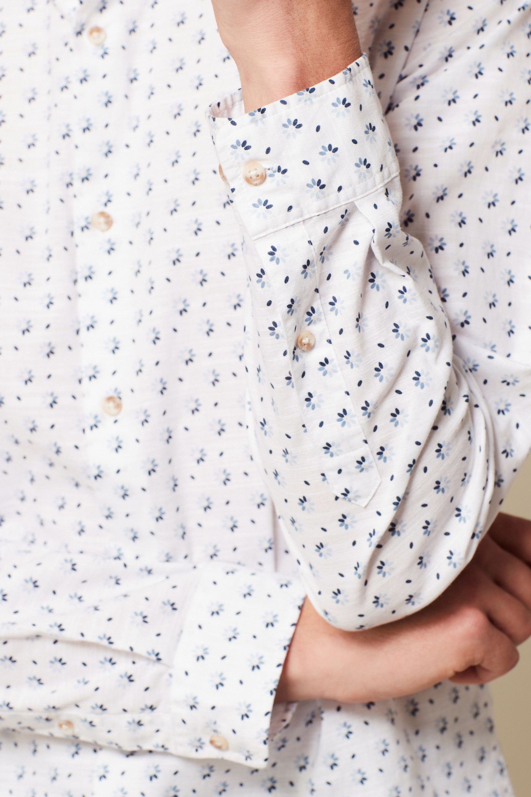 Next Langarmhemd Langarmhemd mit Print (1-tlg)