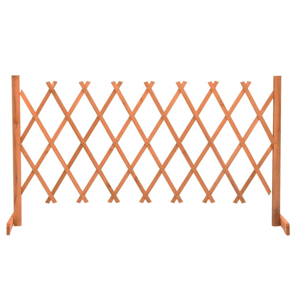 vidaXL Gartenzaun Garten-Rankzaun Orange 150x80 cm Massivholz Tanne, (1-St)