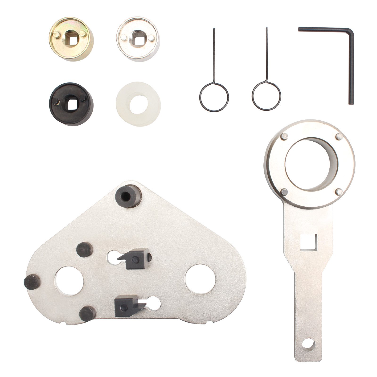 CCLIFE Montagewerkzeug Motor Einstellwerkzeug Arretierwerkzeug Steuerzeiten Werkzeug, B: 29 cm, L: 37 cm, (9-tlg)