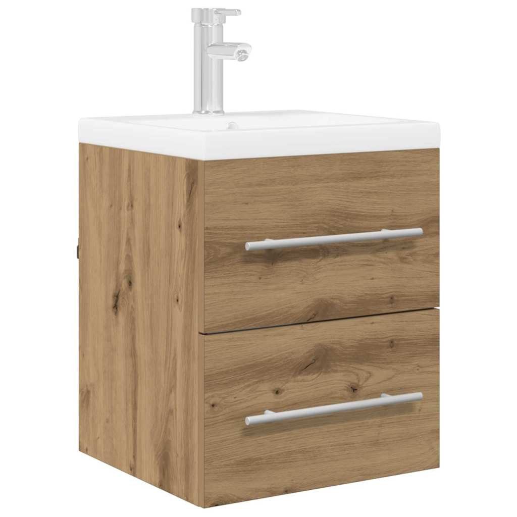 vidaXL Badezimmerspiegelschrank Waschbeckenunterschrank Artisan-Eiche 38,5 x 41 x 48 cm (1-St)