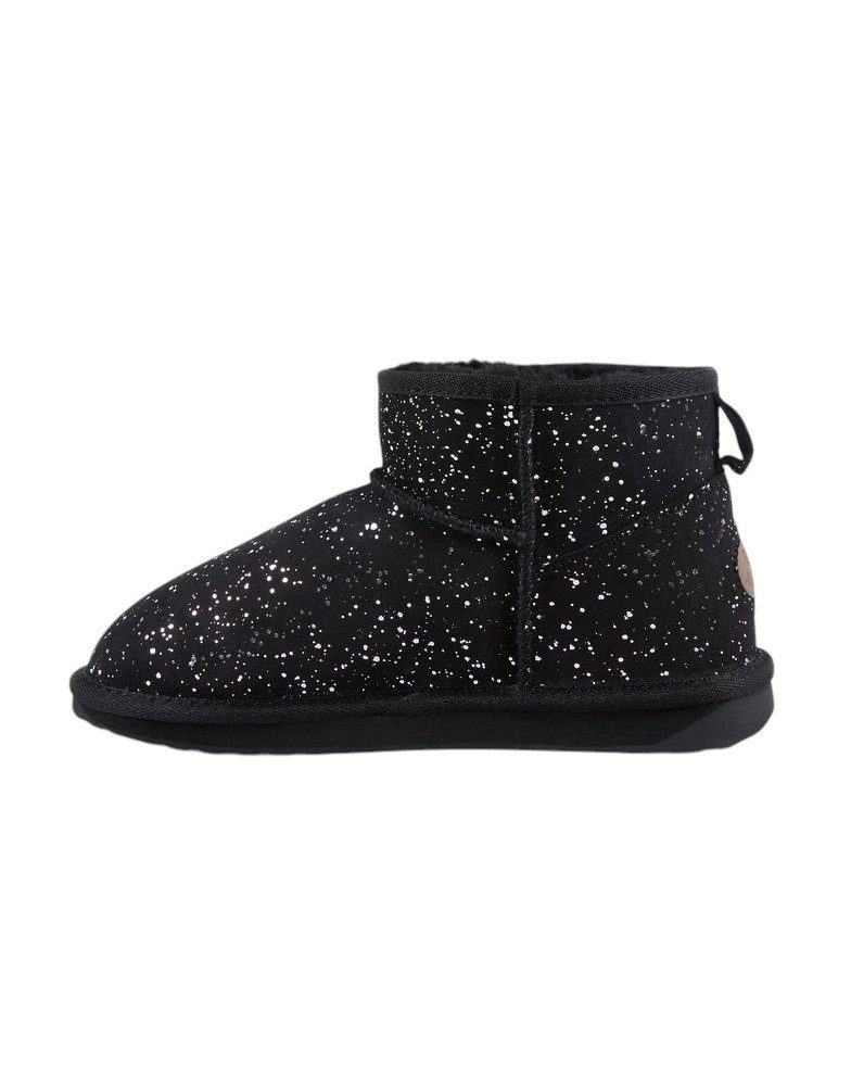 Emu Australia Stinger Micro Milkyway (Fütterung aus doppeülter Schaffswolle) schwarz Winterstiefel
