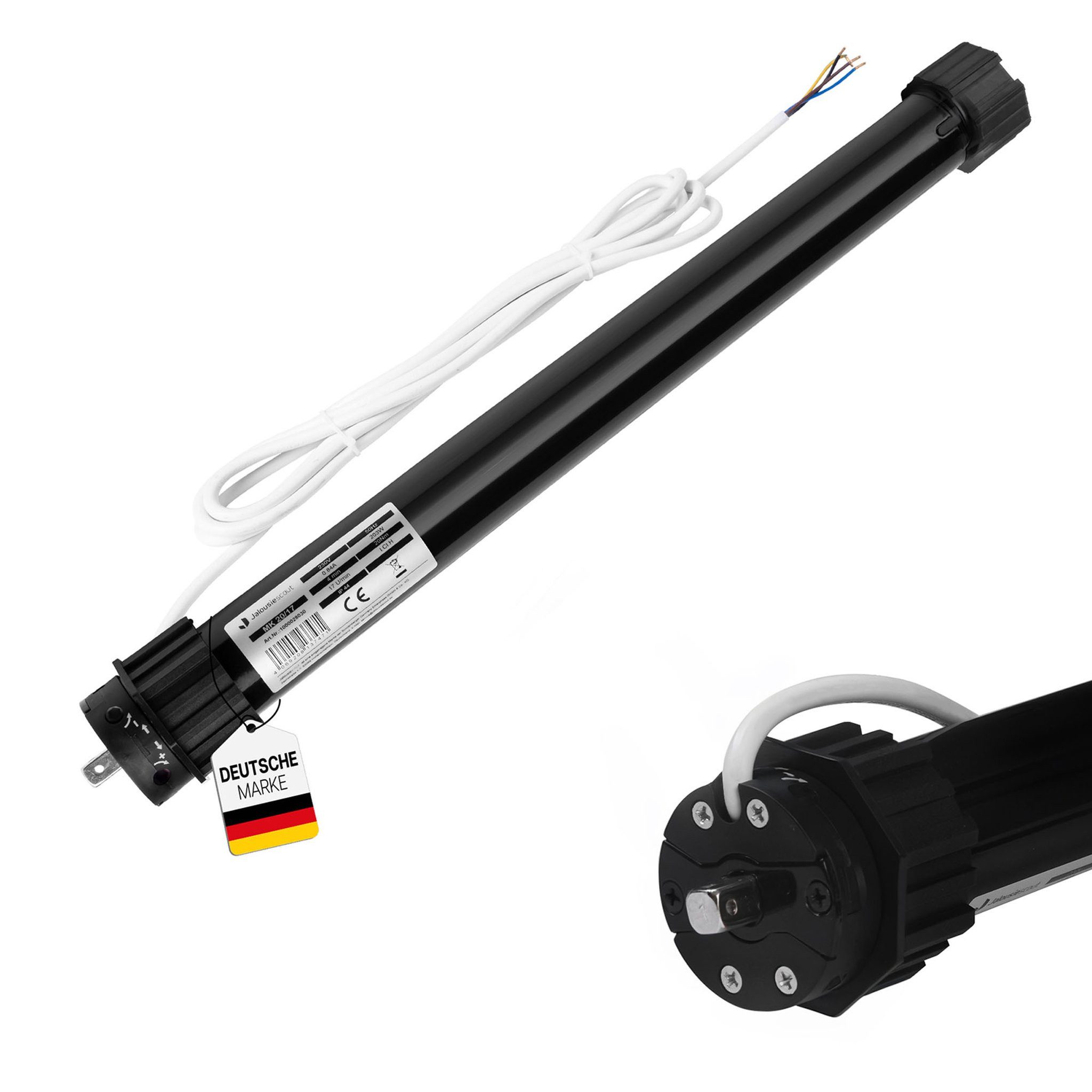 jalousiescout Rollladenmotor Rollladenmotor MK, 20/17 (20 Nm / SW60), (Packung, 1 St), 60 mm, 20 Nm