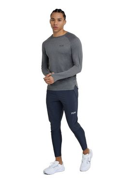 TCA Laufhose TCA Herren Jogginghose mit Reißverschlusstaschen - Grau (1-tlg)