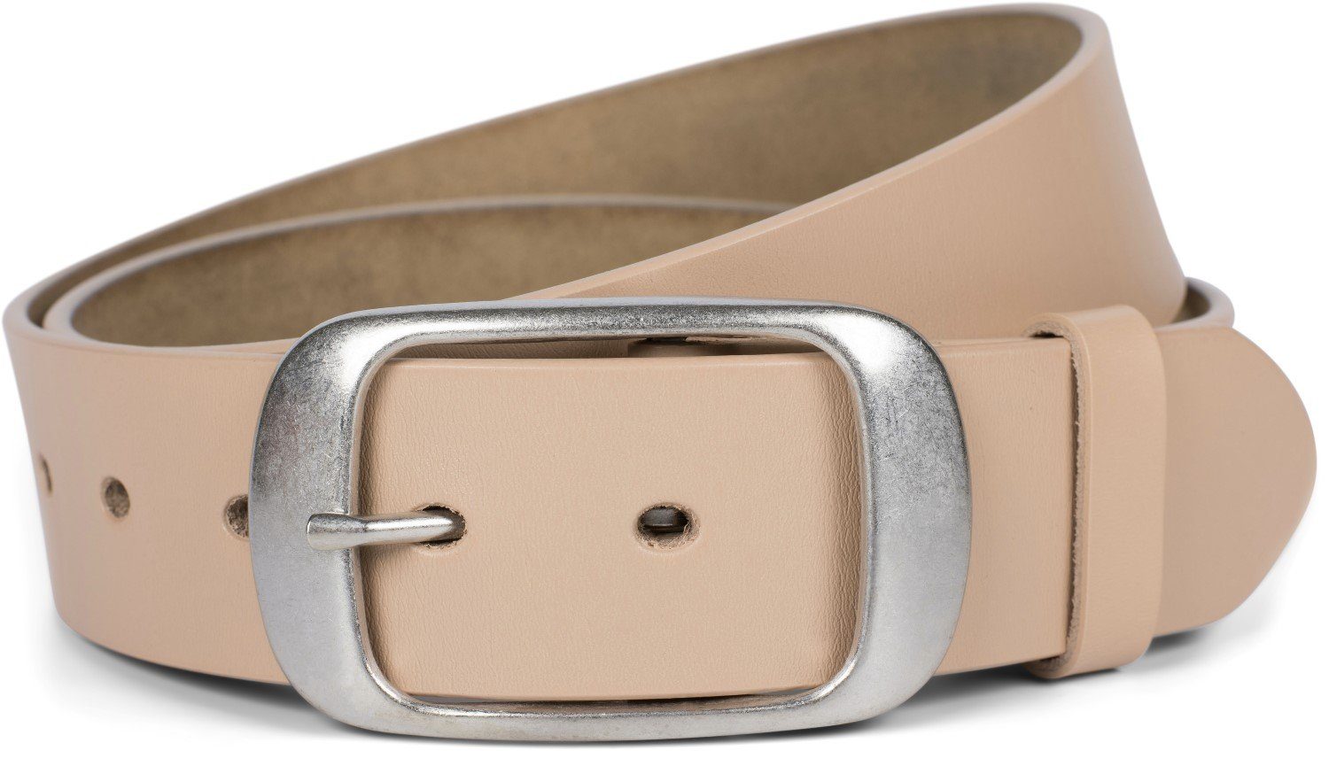 styleBREAKER Ledergürtel Unisex Leder Gürtel Unifarben günstig online kaufen