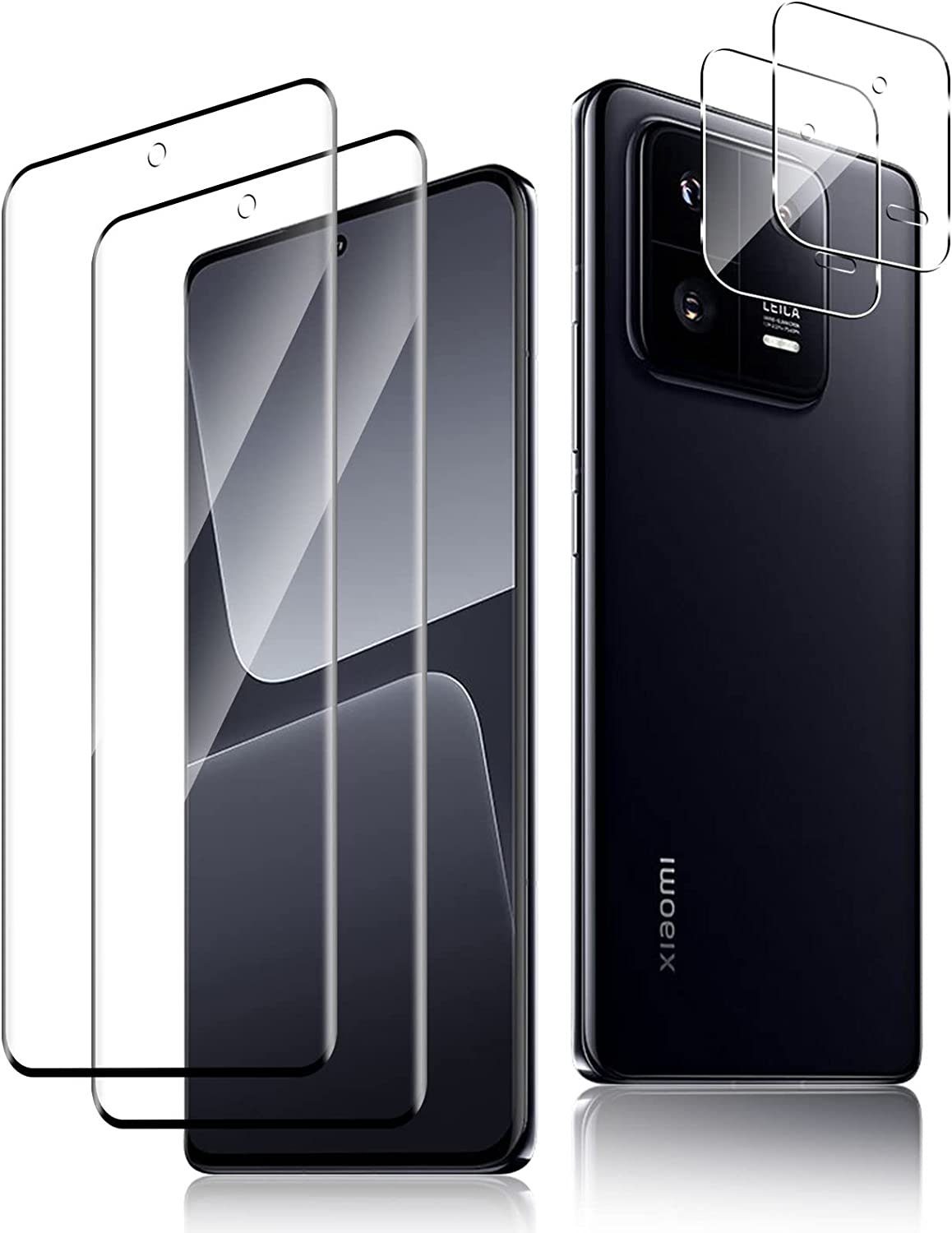 MSM Displayschutzglas 2X Schutzglas (Display + Kamera) für Xiaomi 13 PRO 5G Panzerfolie