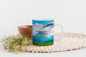 MuchoWow Tasse Alpen - Sonne - Natur, Keramik, Kaffeetassen, Teetasse, Becher, Teetasse, Geschenk