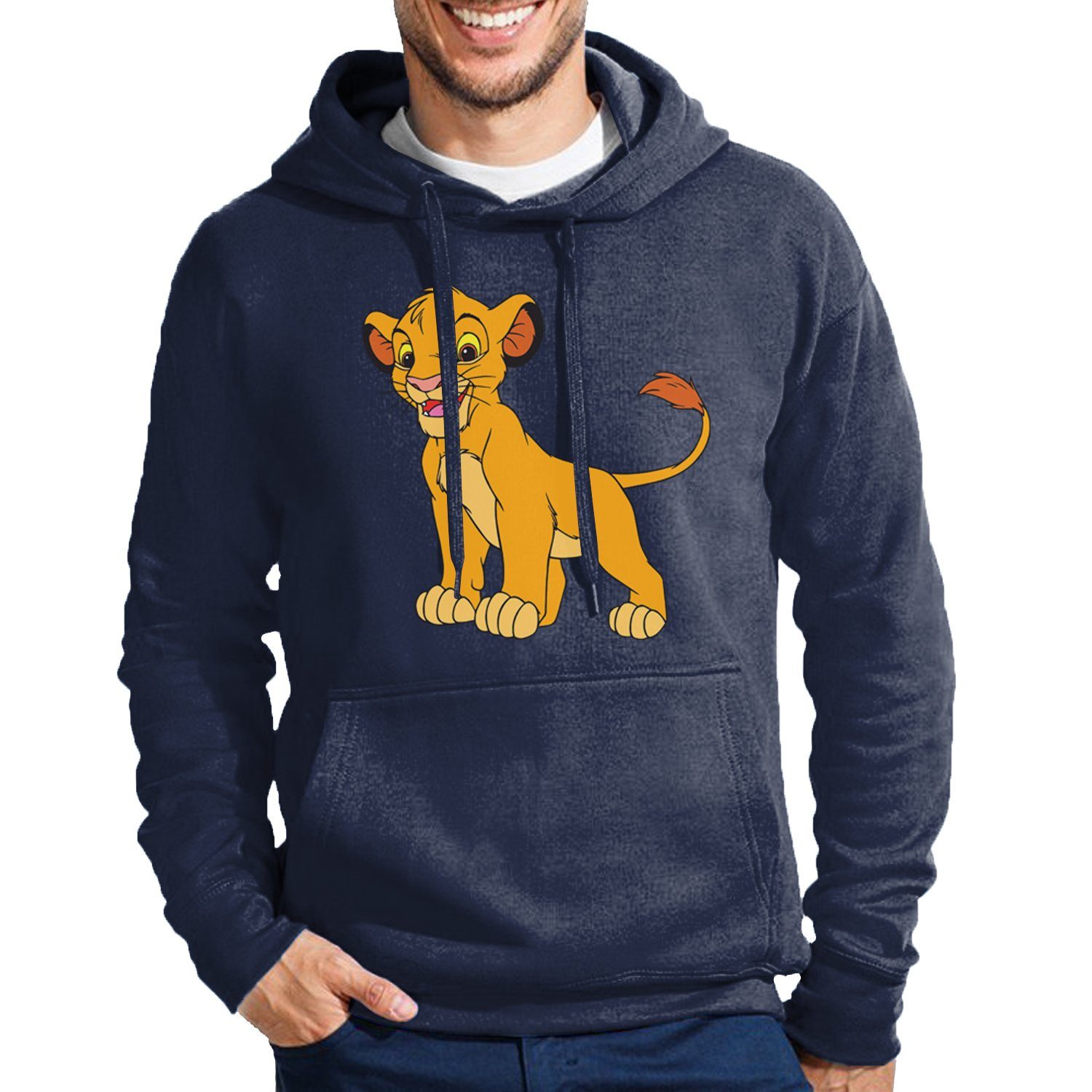 & Logo Navyblau Könige Hoodie der Mit Kapuze Herren Löwe Brownie Löwen Simba Blondie